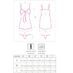 LIVCO CORSETTI FASHION - BABYDOLL HYEONA 1710 + THONG ROSE L – Image 5