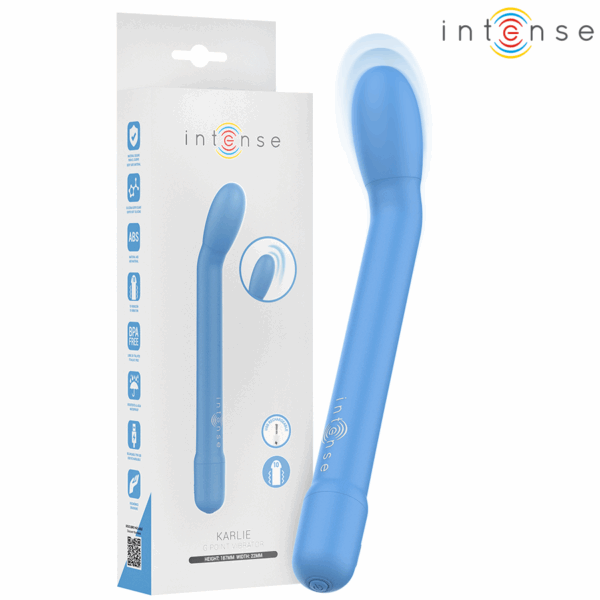 INTENSE - STIMULATEUR DE POINT G RECHARGEABLE KARLIE BLEU