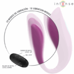 INTENSE - ANNIE VIBRATEUR ET STIMULATEUR EN U VIOLET TÉLÉCOMMANDE – Image 5