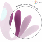 INTENSE - ANNIE VIBRATEUR ET STIMULATEUR EN U VIOLET TÉLÉCOMMANDE – Image 6