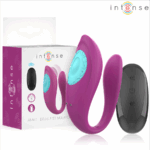 INTENSE - ANNIE VIBRATEUR ET STIMULATEUR EN U VIOLET TÉLÉCOMMANDE