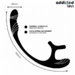 ADDICTED TOYS - PLUG ANAL AVEC VIBRATION, ONDULATION À 360° ET STIMULATEUR DE TESTICULES – Image 5