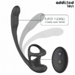 ADDICTED TOYS - PLUG ANAL AVEC VIBRATION, ONDULATION À 360° ET STIMULATEUR DE TESTICULES – Image 6