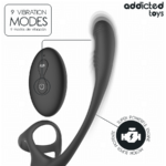 ADDICTED TOYS - PLUG ANAL AVEC VIBRATION, ONDULATION À 360° ET STIMULATEUR DE TESTICULES – Image 7