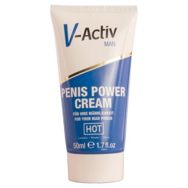 HOT - CRÈME STIMULANTE POUR LE PÉNIS V-ACTIV POUR HOMMES 50 ML