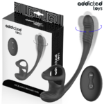 ADDICTED TOYS - PLUG ANAL AVEC VIBRATION, ONDULATION À 360° ET STIMULATEUR DE TESTICULES